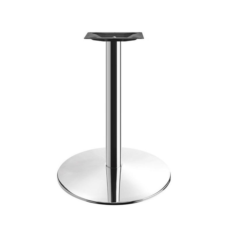 Base de mesa BENAMARA, acero inoxidable, base de acero de 8 mm. 45 cms de diámetro