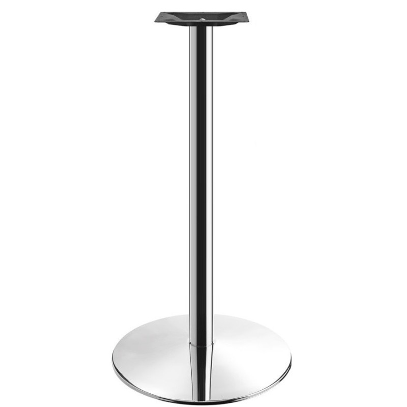 Base de mesa BENAMARA, alta, acero inoxidable, base de acero de 8 mm. 45 cms de diámetro