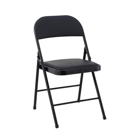 Silla SMART, plegable, metal, epoxi negro