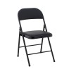 Silla SMART, plegable, metal, epoxi negro