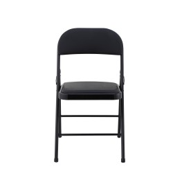 Silla SMART, plegable, metal, epoxi negro