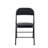 Silla SMART, plegable, metal, epoxi negro