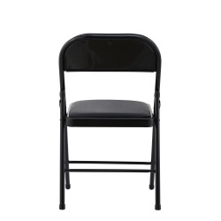 Silla SMART, plegable, metal, epoxi negro