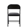 Silla SMART, plegable, metal, epoxi negro
