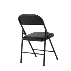 Silla SMART, plegable, metal, epoxi negro