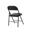 Silla SMART, plegable, metal, epoxi negro