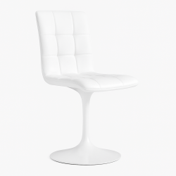 Silla IVONNE, metal blanco