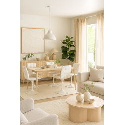 Silla IVONNE, metal blanco