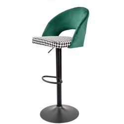 Taburete TEIDE, regulable, metal negro