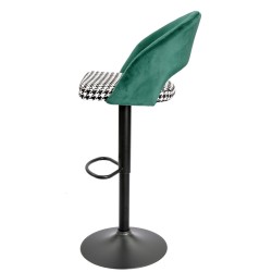 Taburete TEIDE, regulable, metal negro