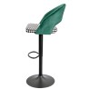 Taburete TEIDE, regulable, metal negro