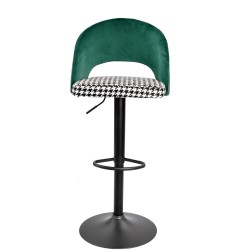 Taburete TEIDE, regulable, metal negro