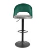 Taburete TEIDE, regulable, metal negro