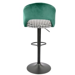 Taburete TEIDE, regulable, metal negro