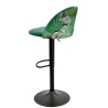 Taburete FLOWER, regulable, metal negro