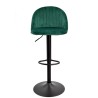 Taburete FLOWER, regulable, metal negro