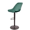 Taburete YASUR, regulable, metal negro
