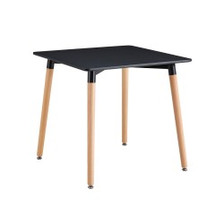 Mesa NURY, madera, tapa lacada negra