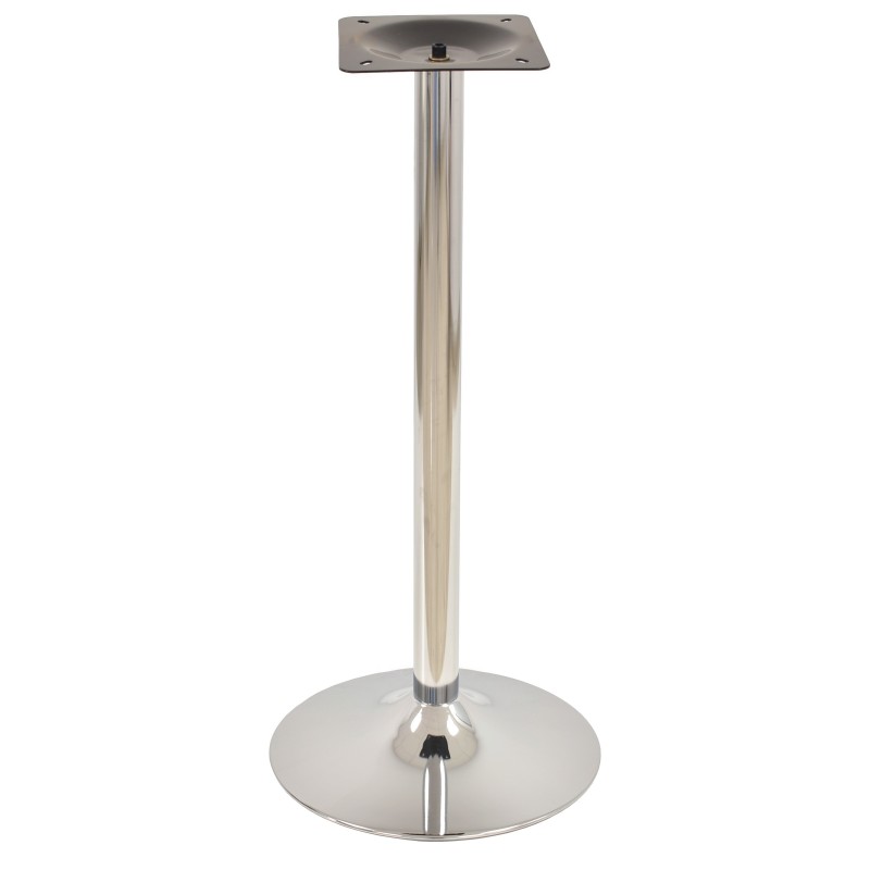 Base de mesa CRISS NEW, alta, cromada, base 45 cms diámetro