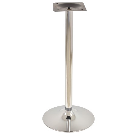 Base de mesa CRISS NEW, alta, cromada, base 45 cms diámetro