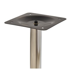 Base de mesa CRISS NEW, alta, cromada, base 45 cms diámetro
