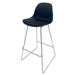 Taburete TOW FINN, cromado