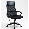 Sillón de oficina VERTON, negro, malla negra