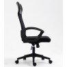 Sillón de oficina VERTON, negro, malla negra