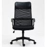 Sillón de oficina VERTON, negro, malla negra