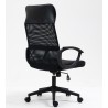 Sillón de oficina VERTON, negro, malla negra