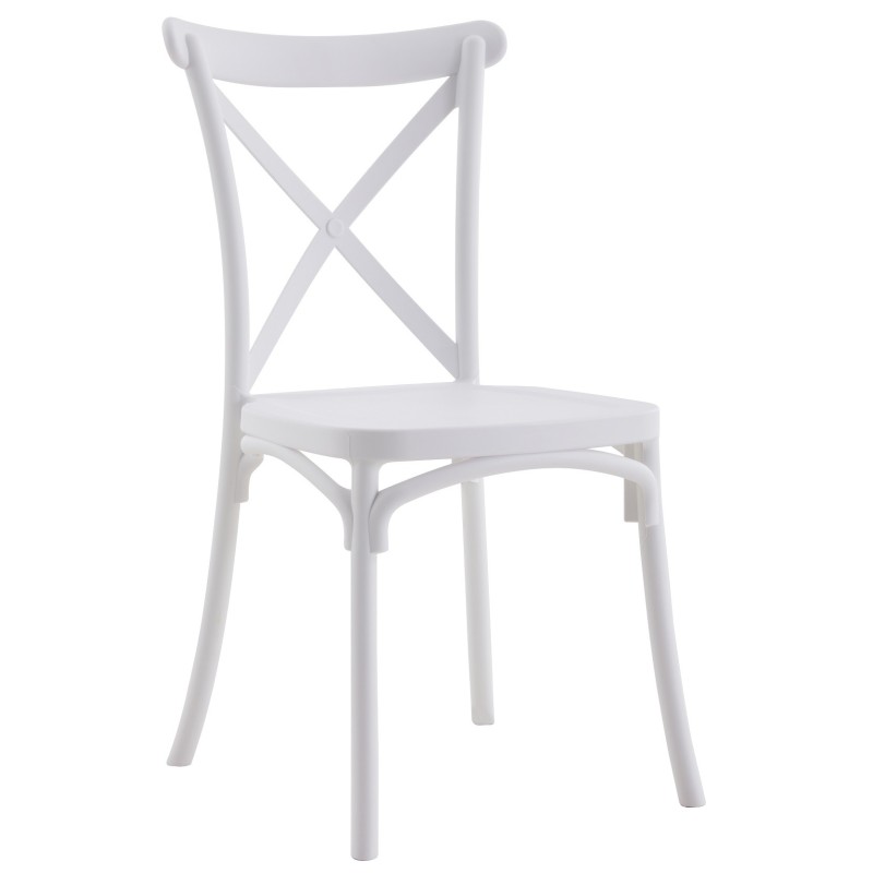 Silla CORFÚ, apilable, tratamiento anti UV