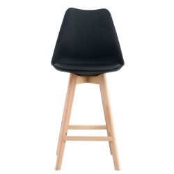 Taburete TORRE (SU), madera, negro