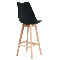 Taburete TORRE (SU), madera, negro