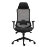 Sillón de oficina ARANJUEZ, alto, negro, ergonómico, multifunción