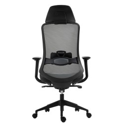 Sillón de oficina ARANJUEZ, alto, negro, ergonómico, multifunción