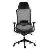 Sillón de oficina ARANJUEZ, alto, negro, ergonómico, multifunción