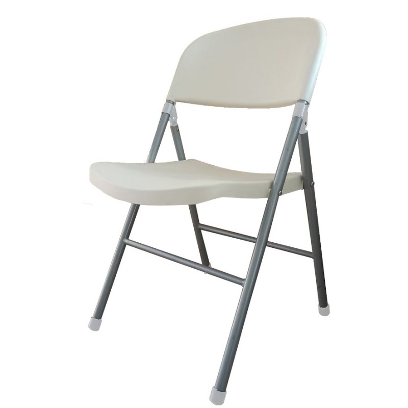Silla BEACH, plegable, metal plata
