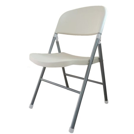 Silla BEACH, plegable, metal plata