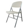 Silla BEACH, plegable, metal plata