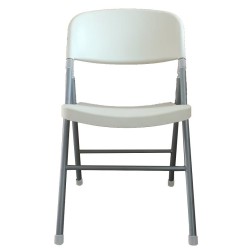 Silla BEACH, plegable, metal plata