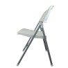 Silla BEACH, plegable, metal plata