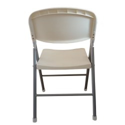Silla BEACH, plegable, metal plata