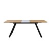Mesa BÉRGAMO, extensible, metal, DM bilaminado