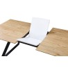 Mesa BÉRGAMO, extensible, metal, DM bilaminado