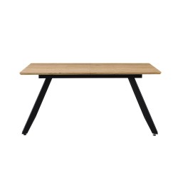 Mesa BÉRGAMO, extensible, metal, DM bilaminado