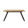 Mesa BÉRGAMO, extensible, metal, DM bilaminado