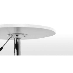 Mesa MABEL, graduable, tapa soft blanca