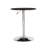 Mesa MABEL, graduable, tapa soft negra