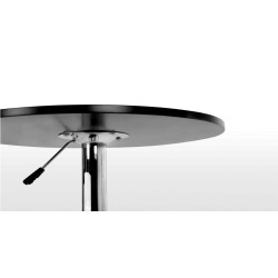 Mesa MABEL, graduable, tapa soft negra