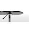 Mesa MABEL, graduable, tapa soft negra